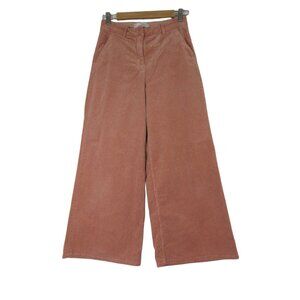 Ago‎ E Filo women's boho ribbed wide leg flare corduroy pants Italy 40